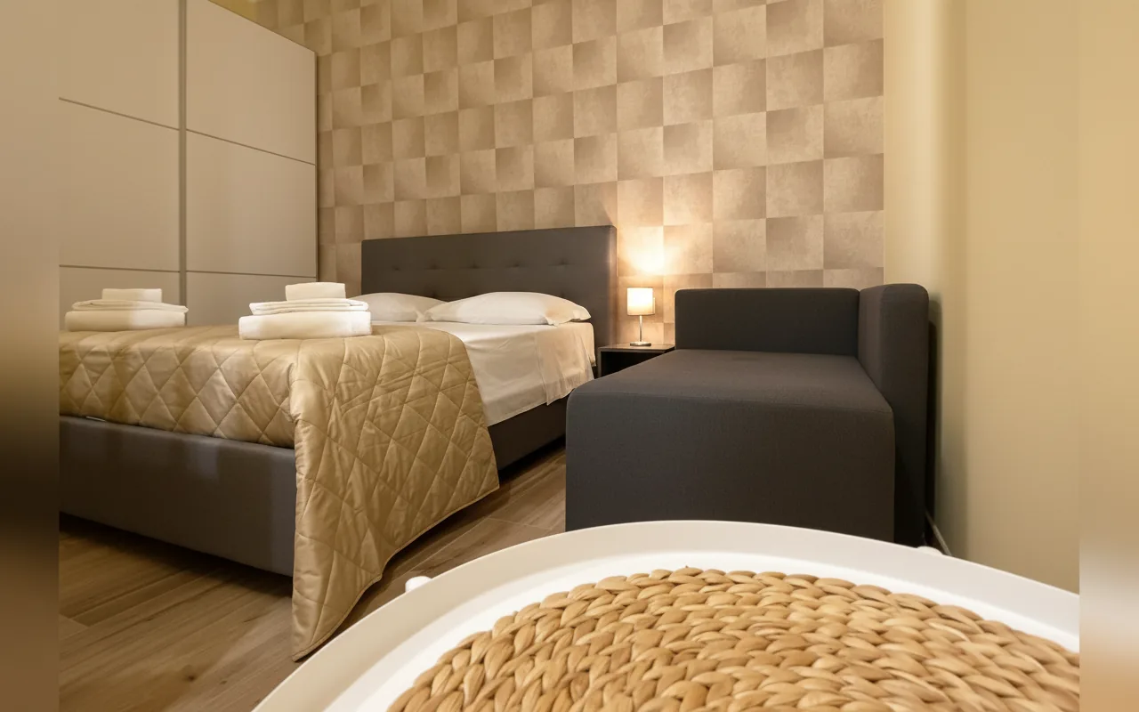 Camera con bagno privato — Sami B&B, Taranto (Puglia) (foto 18)